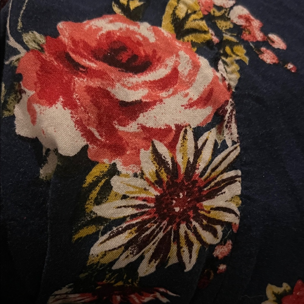 Xhilaration Navy Floral Dress